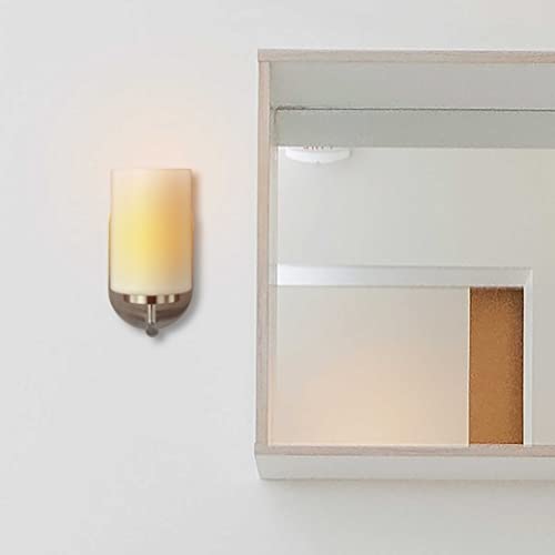 Image of Generation Lighting 41160-962 1-Light Oslo Bath Fixture Wall Lamp Brushed Nickel 41160-962, Bathroom Light Fixture for Home Decor, Vanity Light Fixture Uses A19 Standard or LED Light Bulbs