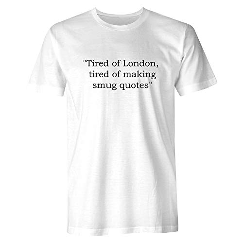 Fatigué de Londres T-shirt blanc Londonist unisexe en taille S