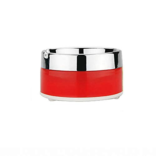 Cenicero giratorio con tapa, cenicero portátil elegante resistente al viento con tapa giratoria para uso en interiores y exteriores