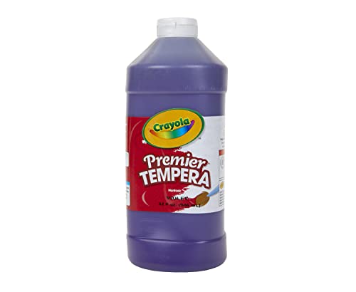 Crayola Tempera Paint 32 oz Plastic Squeeze Bottle, Violet Purple