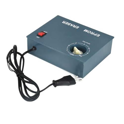 KALEA-INFORMATIQUE EPROM-Chip-Löscher mit ultravioletter Strahlung. Eprom Eraser mit Einer Kapazität von 6 Chips und programmierbarer UV-Bestrahlungsdauer.