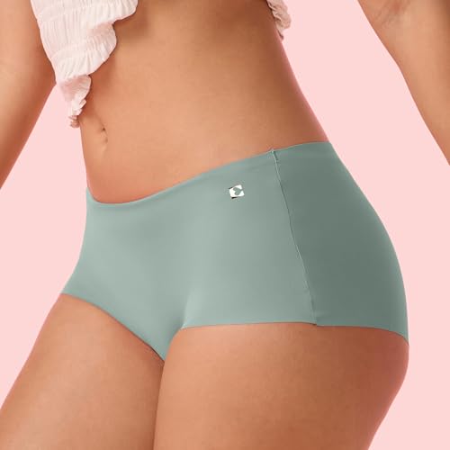 Image of Enamor Innovations Invisi, All Day Comfort, Mid Waist Boyshorts Panty for Women - No Visible Panty Lines, Breathable, Sweat Wicking, Free Cut, Full Coverage - PS40