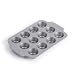 Produktbild KitchenAid Bakeware Aluminisierte Stahl PFAS-freie Antihaftbeschichtung 12-er Mini-Muffinblech, Backofenfest, Spülmaschinenfest, Grau