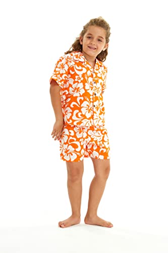 Image of Boys' Aloha Luau Shirt Cabana Set in Signature Prints | 100% Cotton; Button Front Shirt; Signature Tropical Prints; Lightweight Comfort; Vacation Ready