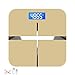 JINJIN Escala de Grasa Corporal con Carga USB Universal La balanza Digital Báscula Electrónica de Grasa Corporal pesador báscula de baño (Color : Beige)