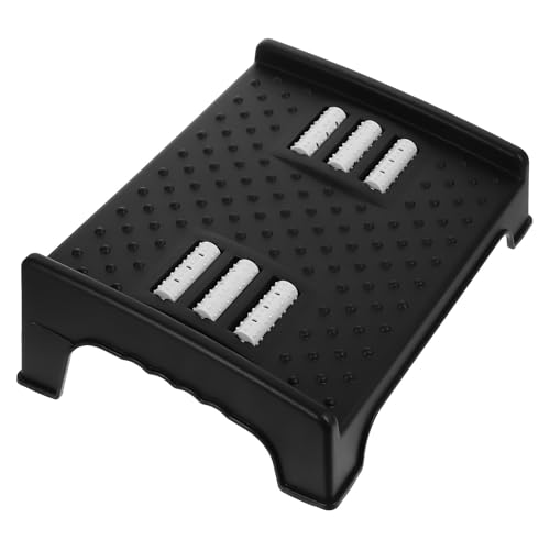 MINAOLULUS Sgabello Poggiapiedi da Ufficio in Plastica Stabile, Supporto Ergonomico Inclinato per Posizionamento Piedi Sotto Scrivania, Sgabello Rialzato Multifunzionale per Uso Domestico