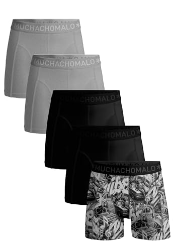Muchachomalo bóxer hombre pack 5 calzoncillos algodón estampado elástico cómodos 1
