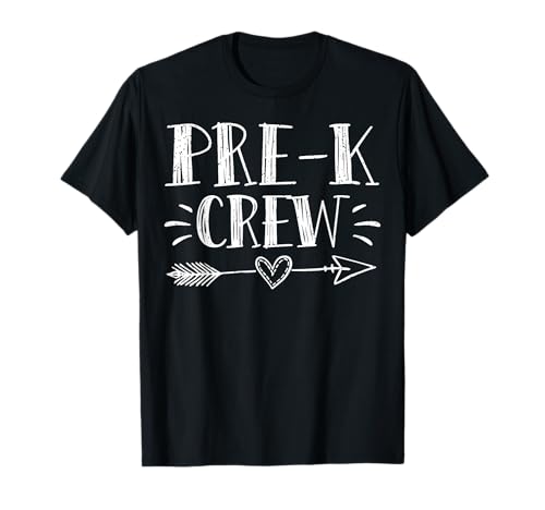Pre-K Crew 1st Day Of School Pre-K Teacher Team Men Women Girls Kids T-Shirt