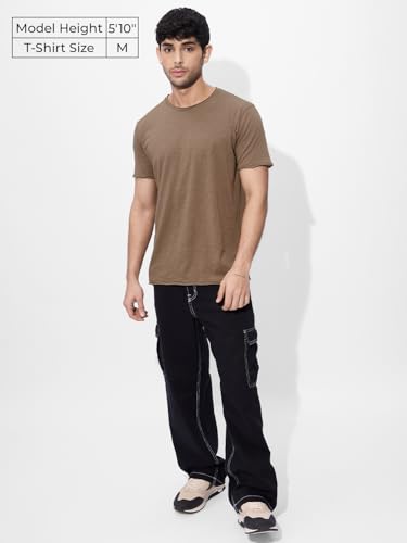 Image of The Souled Store Rockstar Tee: Men and Boys Short Sleeves Round Neck Regular Fit Cotton T-Shirts
