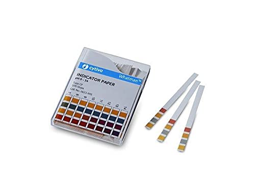 GE Bio-Sciences 2614-991 pH Indicator Strip, pH Range 4.5-10.0, Color Bonded, 6 mm Width, 80 mm Length (Pack of 100)