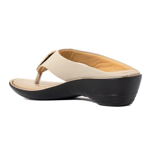 Image of Khadim's 1659086 Lightweight Durable Extra Soft Trendy Premium Stylish Casual Slip-On Heels For Women