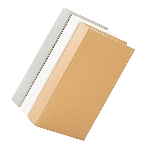 Cabilock Simulated Book Ornament 3pcs Grey Paper Book Models Desktop Photo Prop Random Color