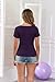Purple Tee Shirts for Women Casual Work Going Out Summer Tops Fitted Crew Neck Short Sleeve Workout Tshirts Ladies Clothing Trendy Cute 2026 Fashion (Large, Purple)