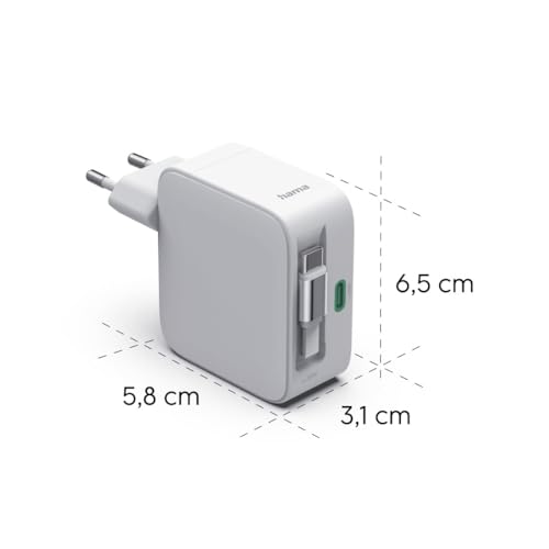 Câble Rétractable 70cm et Chargeur GaN 30W pour un Bureau Rangé sans Câbles