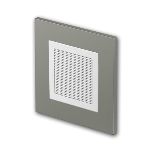 TEM Altavoz Adicional LOGIQ, para Ampliar la Radio empotrada LOGIQ, Funcionamiento Mono, Profundidad de instalación 32 mm, se Entrega con Marco de 1 vía Flat, Titanio