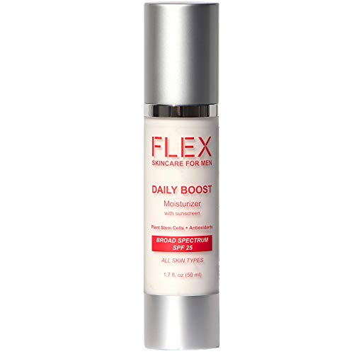 FLEX Daily Men's Moisturizer |SPF 25 + Antioxidants| Fragrance-free, Oil-free, Made in USA