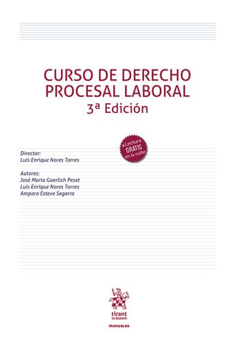 Curso de Derecho Procesal Laboral 3ª Edición (Manuales de Derecho del Trabajo y Seguridad Social)