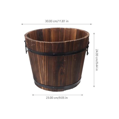 Pot de fleurs en bois massif Kichvoe pour protéger vos succulentes