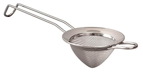 Beaumont Fine Mesh Strainer - Stainless Steel Bar Colander Tool Ideal for Bartenders Mixologists
