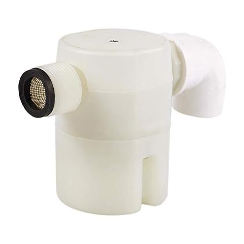 HXCYE 3/4 Inch Side Inlet Built-In/Inside Mounted Automatic Float Valve Water Level Control Valve for Solar Water Tank Pool Cover