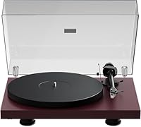 Pro-Ject Debut EVO 2, Next Generation Audiophile Turntable with Carbon Fiber tonearm, Electronic Speed Selection and pre-Mounted Pick it MM EVO Cartridge, Made in Europe (Wine Red Satin)