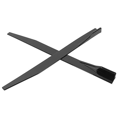 Alerón De Ala De Coche, 2 Uds. Falda Lateral De Estilo De Carrocería, 120cm/47.2 Pulgadas, Divisor Universal, Difusor Negro
