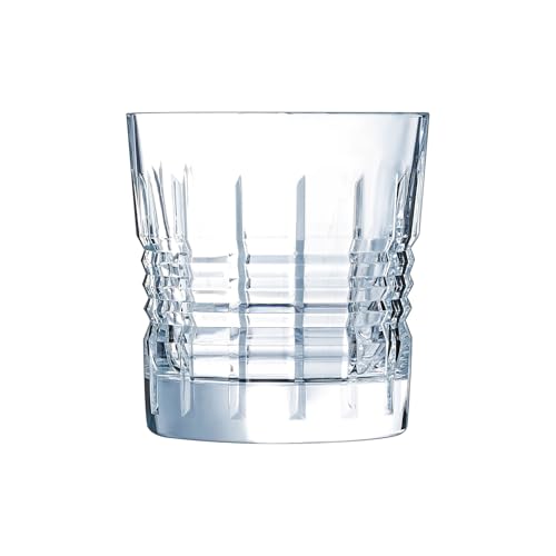 Cristal d'Arques - Cristal de forma baja (32 cl, 4 vasos)