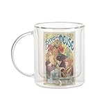 IMPRIMÉ EN FRANCE : Une fabrication soignée. Ce mug en verre est personnalisé dans notre atelier en France. Le motif Biere de la Meuse Retro Vintage Affiche Pub France est appliqué par sublimation, jouant avec la transparence du verre pour un rendu moderne et élégant.