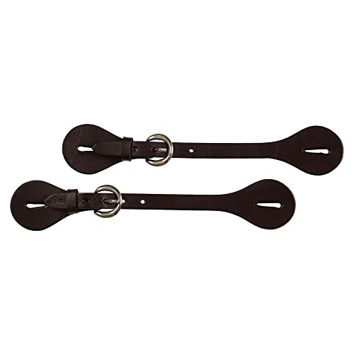 Black Leather Spur Strap Perfect for Horse Enthusiasts | Enhances Rider Control | Adds Elegance to Your Riding Attire | Adjustable Fit Ensures Durability and Longevity