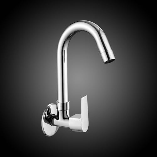 Image of CLINTON Kitchen Sink Cock with 360 Degree Swivel Spout | Kitchen Sink Tap | Kitchen Faucet | Tap for Kitchen Sink (Aria)