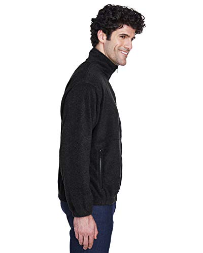 UltraClub Men's Iceberg Fleece Full-Zip Jacket - Black - Large3