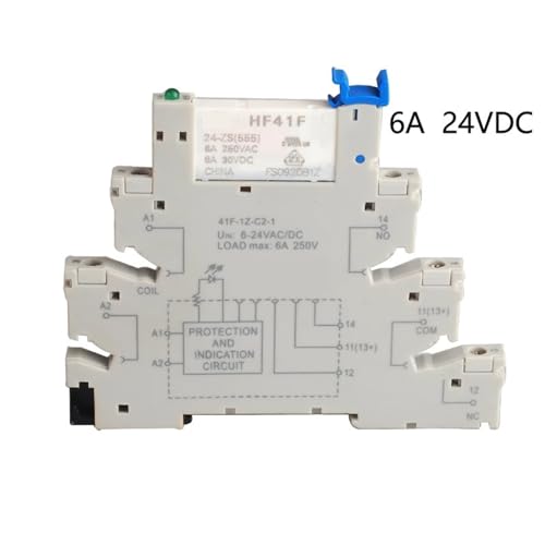 Relais de Puissance 24VDC 6A HF41F24-ZS Commutation Haute Sécurité - 3