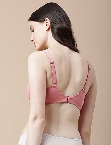 Image of Marks & Spencer Cotton Mix Padded Demi Cup Bra Antique Rose