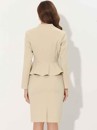 allegra k 2 piece skirt sets for women long sleeve blazer and pencil skirt business suits