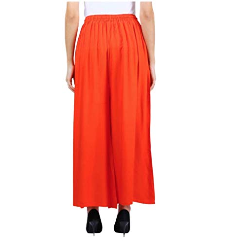 Image of TNQ Full Flared Cotton Palazzo Pants || Gold Print Printed Sharara Garara || Ethnic Or Casual Wear