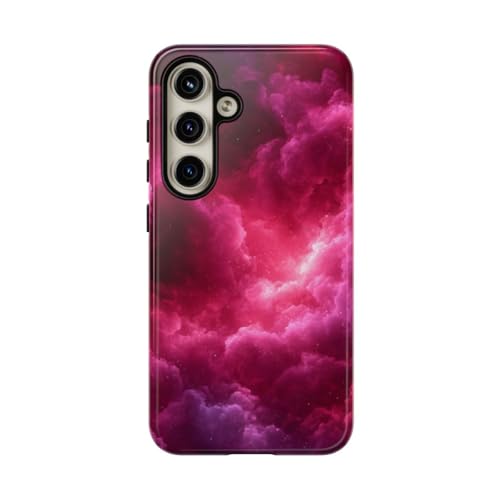 Coque Nuages rose bordeaux Samsung S24 pour sublimer votre style