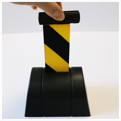 CAIFEXUE Black Wall Mount Retractable Belt Barrier,2/3/5/10M Optional,Queuing Safety Tape Cordon with Mounting Accessories,for Playground Park Hotel Crowd Control/a/5M/16.4Ft