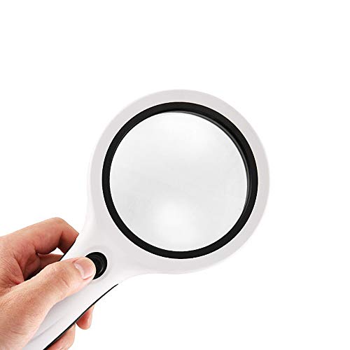 Loupe 30x avec miroir grossissant et lentille grossissante LED pour recherche de défauts