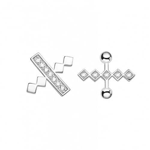 Boucles d'oreilles cristal blanc pour femmes bijoux fins tendance