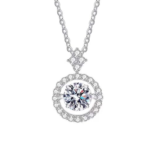Collier Moissanite en argent, le cadeau brillant idéal pour votre petite amie