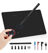 IMAGE Portable Graphics Drawing Tablet 8.9*5.3 Inch with 8192 Levels Battery-Free Pen and 1 Magic...