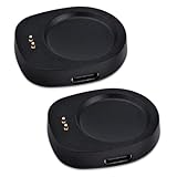 BTFO 2pcs USB-C Charger Adapters, Compact Design Magnetic Smartwatches Charging Adapter Base Dock Station Smart Watch Accessories Replacement for Amazfit Balance 2 T-Rex 3 Helio Strap Balance Gtr