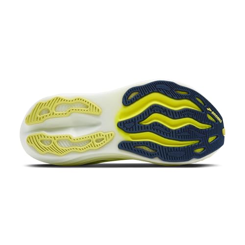 Brooks Men’s Glycerin Max Neutral Running & Walking Shoe - Lime/Navy Peony/White - 11 Medium