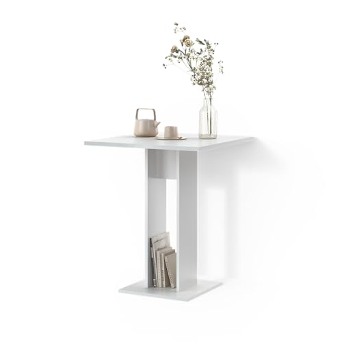 Livinity Mesa de Comedor Regusa, Blanco, 65 x 78 cm