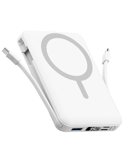 for-MagSafe-Portable-Charger-10000mAh-Magnetic-Power-Bank-White for MagSafe Portable Charger, 10000mAh Magnetic Power Bank, White - Image 1