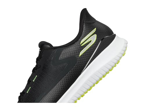 Skechers Men's Flight Spikeless Slip-in Golf Shoe Sneaker, Black, 10