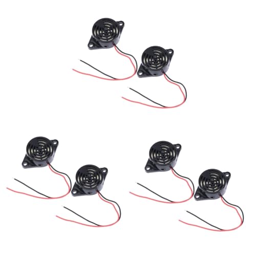 Toyvian 6pcs Alarm Buzzer for Motorcycle Security System Dc Industrial Use Sound Beeper