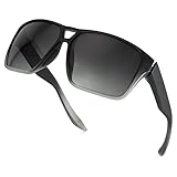 Dollger Polarized Sports Rectangle Sunglasses Men UV400 Wrap Around Unbreakable Frame Cycling Fishin