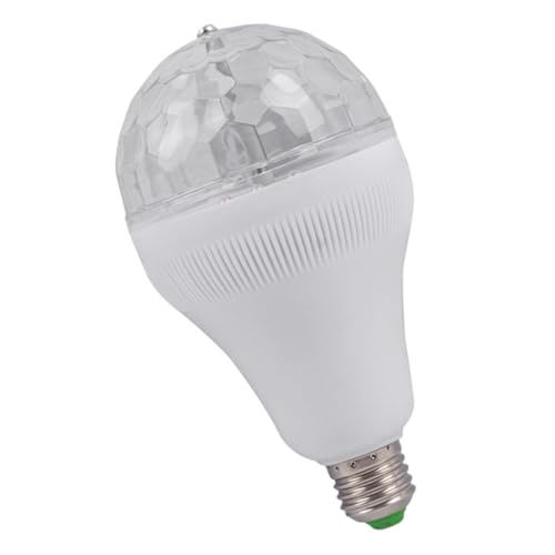 ARTIBETTER RGB Rotating Disco Light Bulb Led Stage Lamp for Parties Ktv and Home Decor Sound Activated Ambiance Light Multiple Modes and Stylish Design