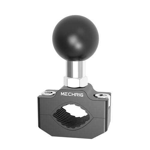 Image of Aluminum Alloy Handlebar Clamp Mount, Medium U-Bolt Base with 1 inch Ball Head Compatible With RAM Mount Double Socket Arm & Motorcycle Ebike Phone Holder,Fit for 0.59 inch to 0.87 inch Diameter,78014